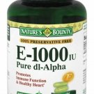 Nature's Bounty Vitamin E 1000 IU Pure DL-Alpha Preservative Free, 60ct, 2 Pack