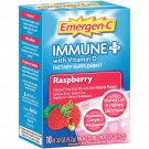 Emergen-C Immune+ (10 Count, Raspberry Flavor) System Support Dietary...