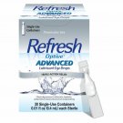Refresh Optive Advanced Preservative Free, Lubricant Eye Drops, 30ct (Bulk Pack of 5)