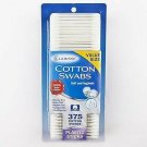 COTTON SWABS 375CT PLASTIC STICK CARDED, Case Bulk Pack of 12