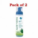 Aloe Vesta Cleansing Foam No Rinse Multipurpose Skin Cleanser 8 oz (Bulk Pack of 2)