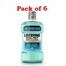 Listerine Zero Mouthwash, Clean Mint, 1.0 Liter (PACK OF 6)