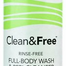 Clean&Free Full-Body Wash & Peri-Cleanser + Aloe Vera Rinse Free, 7.5oz, 7 Pack
