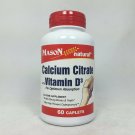Calcum Citrate with Vitamin D3 Caplets, 60 Count per Bottle (3 Bottles)