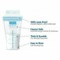NUK Seal 'n Go Breast Milk Storage Bags Pre-Sterilized BPA Free, 50 Ct, 4 Pack