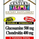 21st Century Glucosamine 500 mg and Chondroitin 400 mg Capsules, 150 Count