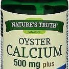 Nature's Truth Oyster Calcium 500 mg Plus D3 Dietary Supplement - 60 Coated...
