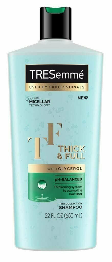 Tresemme Shampoo Thick & Full 22 Ounce (650ml) (6 Pack) Bulk