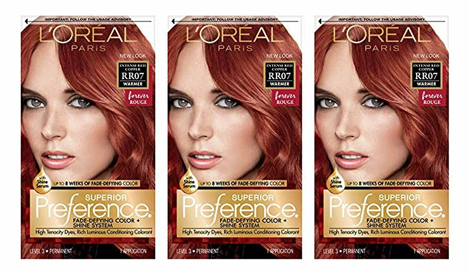 Pref Red Copper Rr-07 Size 1ct L'Oreal Preference Hair Color Intense Red...