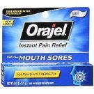 Orajel Oral Pain Reliever Gel for Mouth Sores 0.42 oz. (Quantity of 4)