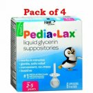 Fleet Children's Pedia-Lax Liquid Glycerin Suppositories 6 Count (Bulk Pack of 4)