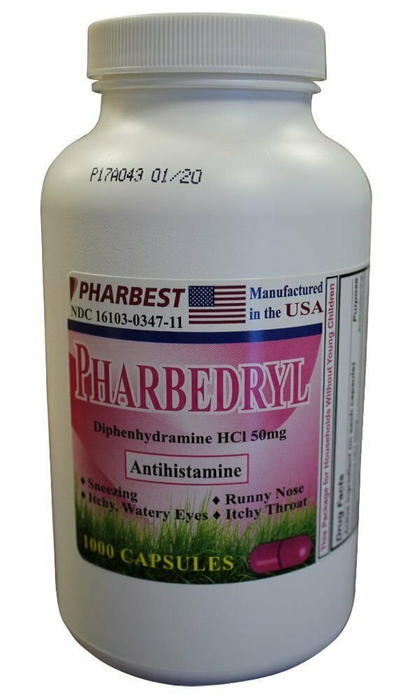 DIPHENHYDRAMINE CP 50MG ***PHB Size: 1000