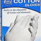 Cara 100% Dermatological Cotton Gloves Extra Large Hypoallergenic 1 Pair (12PK)