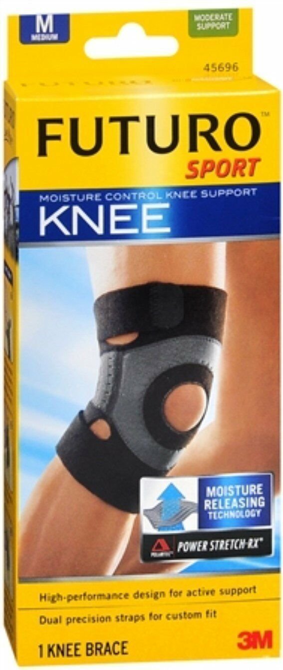 FUTURO Sport Moisture Control Knee Support, Medium 1 ea (Bulk Pack of 5)