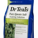 Dr Teal's Pure Epsom Salt Eucalyptus & Spearmint Soaking Solution, 3oz, 5 Pack
