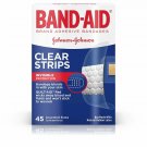 Band-Aid Brand Clear Strips Bandages, Assorted Sizes for discreet First Aid,...