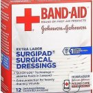 Band-Aid Surgipad Surgical Dressings Extra Large 5 in x 9 in - 12 each, Pack...