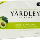 Yardley London Moisturizing Bar Fresh Aloe With Avocado, 4 ea (Bulk Pack of 3)