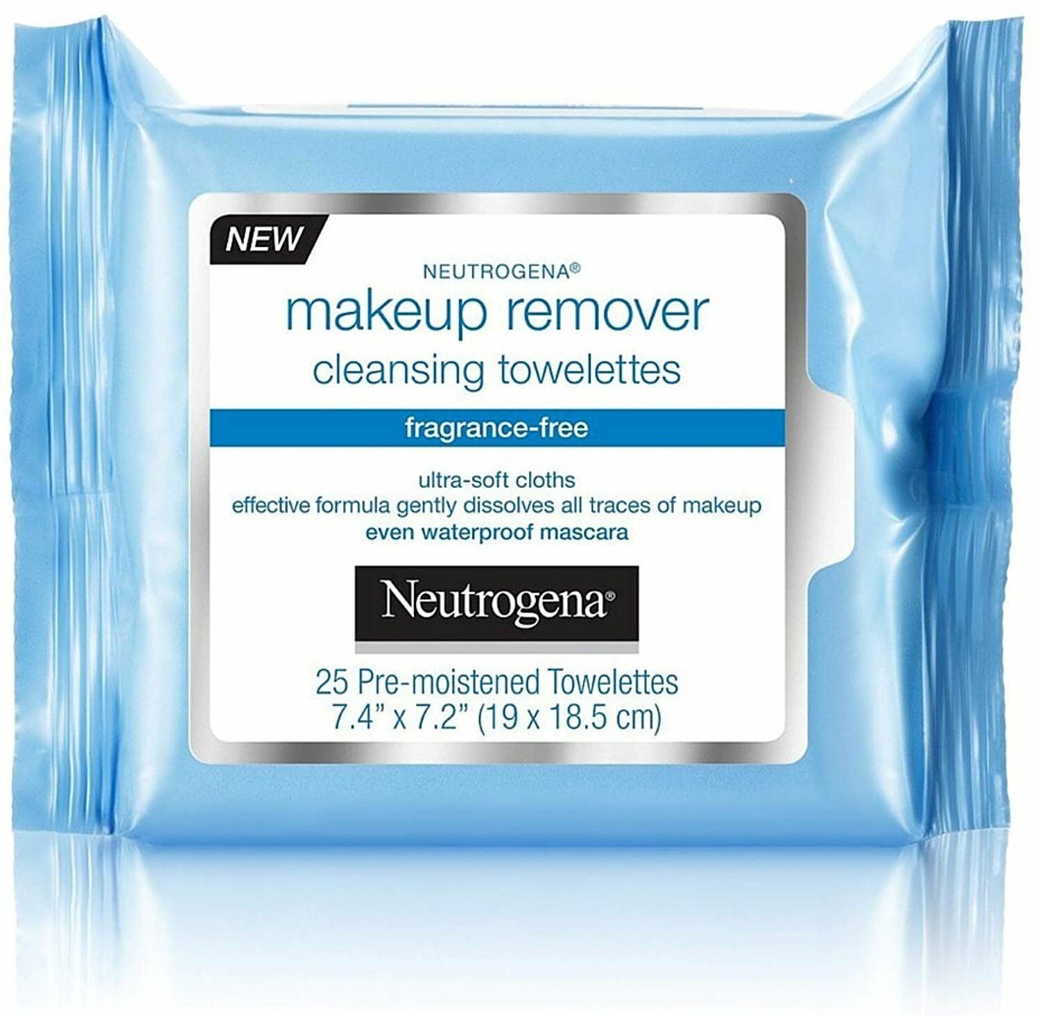 Neutrogena Make-Up Remover Cleansing Towelette, Fragrance-Free 25 ea (Bulk Pack of 7)