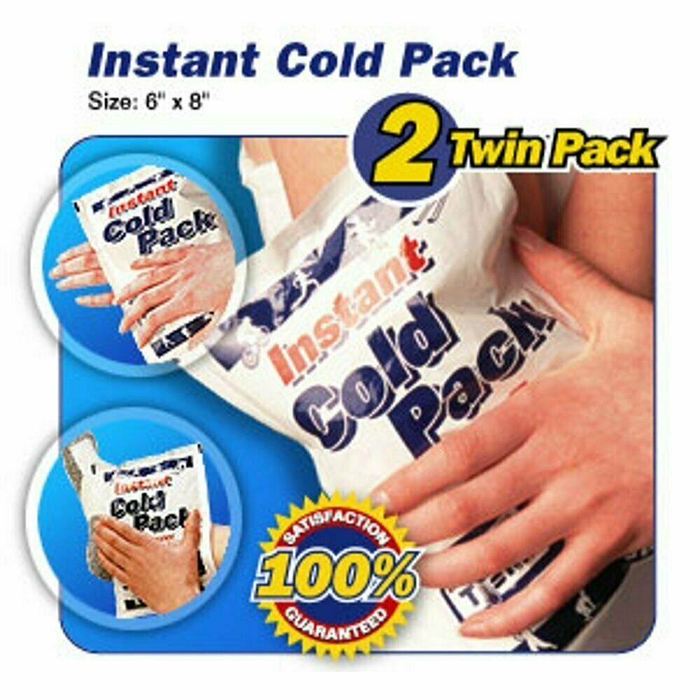 Medi Temp Instant Cold Pack Therapy Minor Injuries Treatment, 2 Counts, 4 Pack