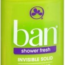 Ban Anti-Perspirant Deodorant Invisible Solid Shower Fresh 2.60 oz (Bulk Pack of 12)