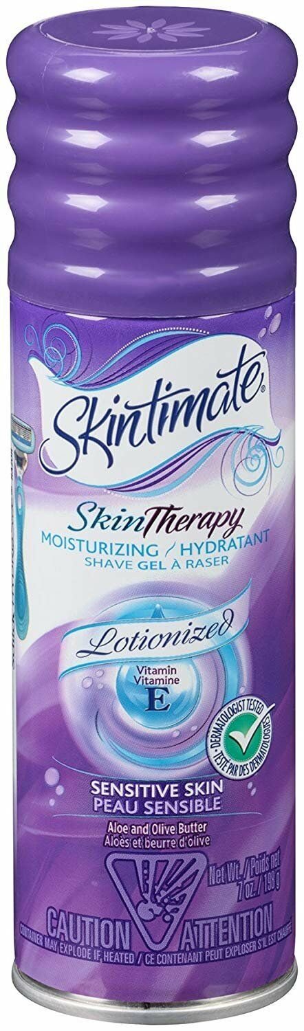 Skintimate Skin Therapy Moisturizing Shave Gel for Women with Vitamin E,...