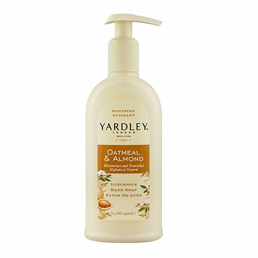Yardley London Luxurious Hand Soap Traditional Oatmeal & Almond 8.40 oz (1 Pack)