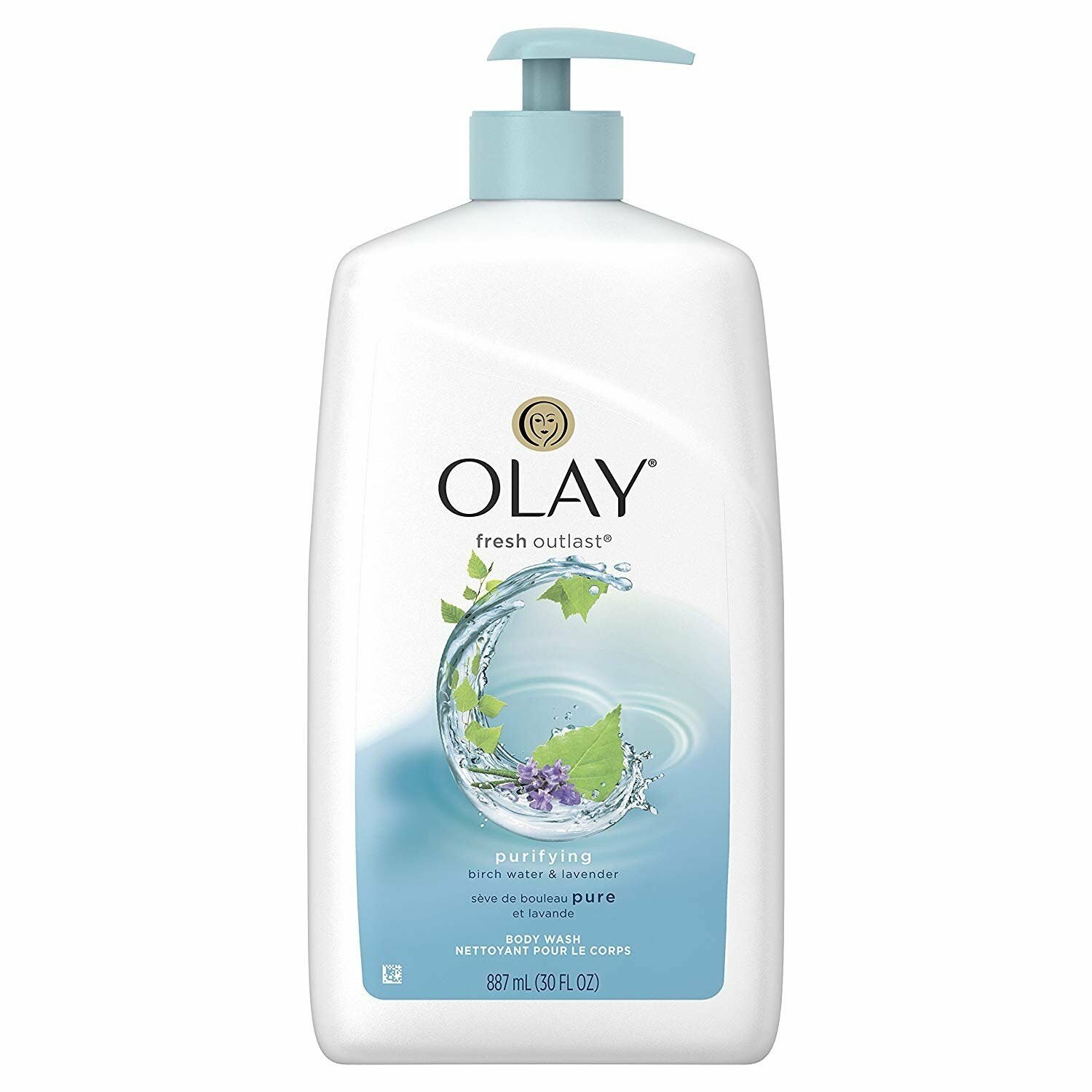 Olay Fresh Outlast Purifying Birch & Lavender Body Wash, 30.0 Ounce (Bulk Pack of 4)