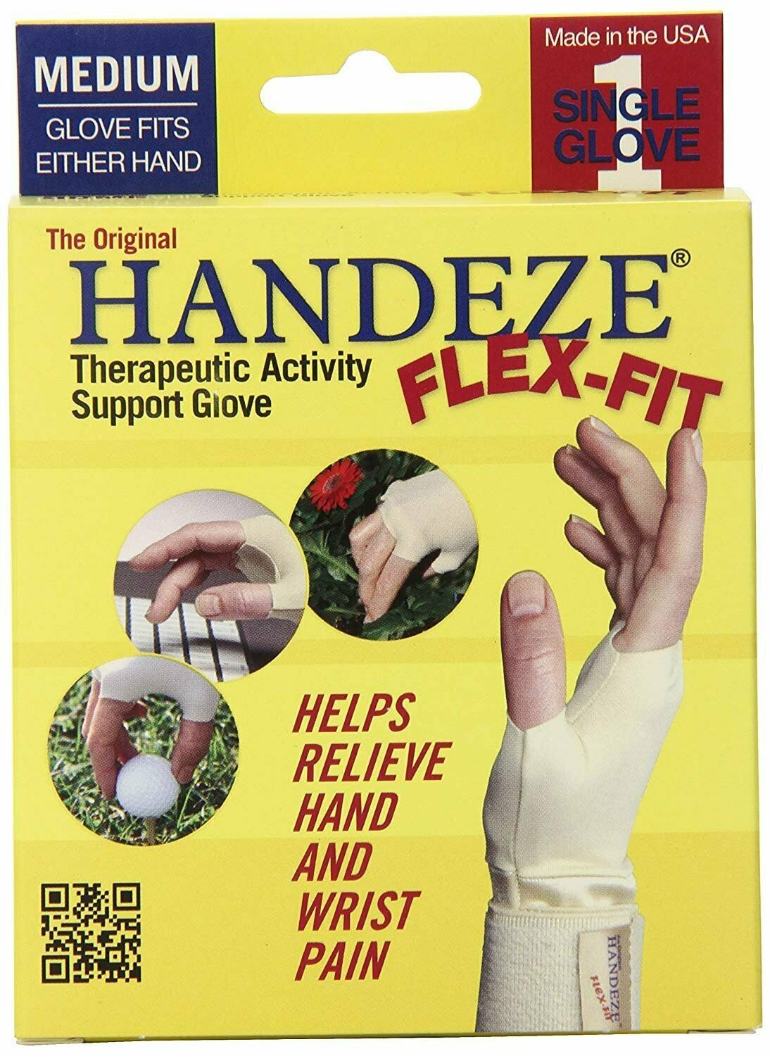 Handeze Flex-Fit Therapeutic Glove, Medium, Size 4