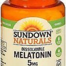 Sundown Naturals Quick Dissolve Melatonin 5 mg Microlozenges Cherry - 90 ct,...