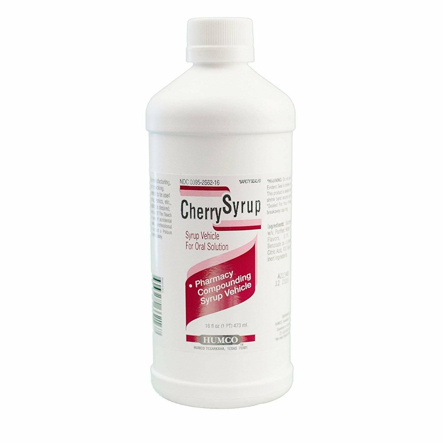 Humco Cherry Compounding Syrup - 16oz, Bulk Pack of 6