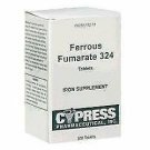 Ferrous Fumarate 324mg Tablets Iron Supplement 100 Count