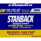 Stanback Headache Powders Aspirin Pain Reliever On The Go Stick, 50 Ct, 12 Pack