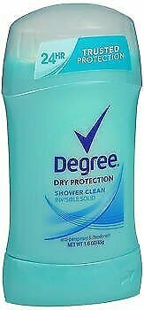 Degree Dry Protection Invisible Solid Deodorant Shower Clean 1.6 oz (Bulk Pack of 11)