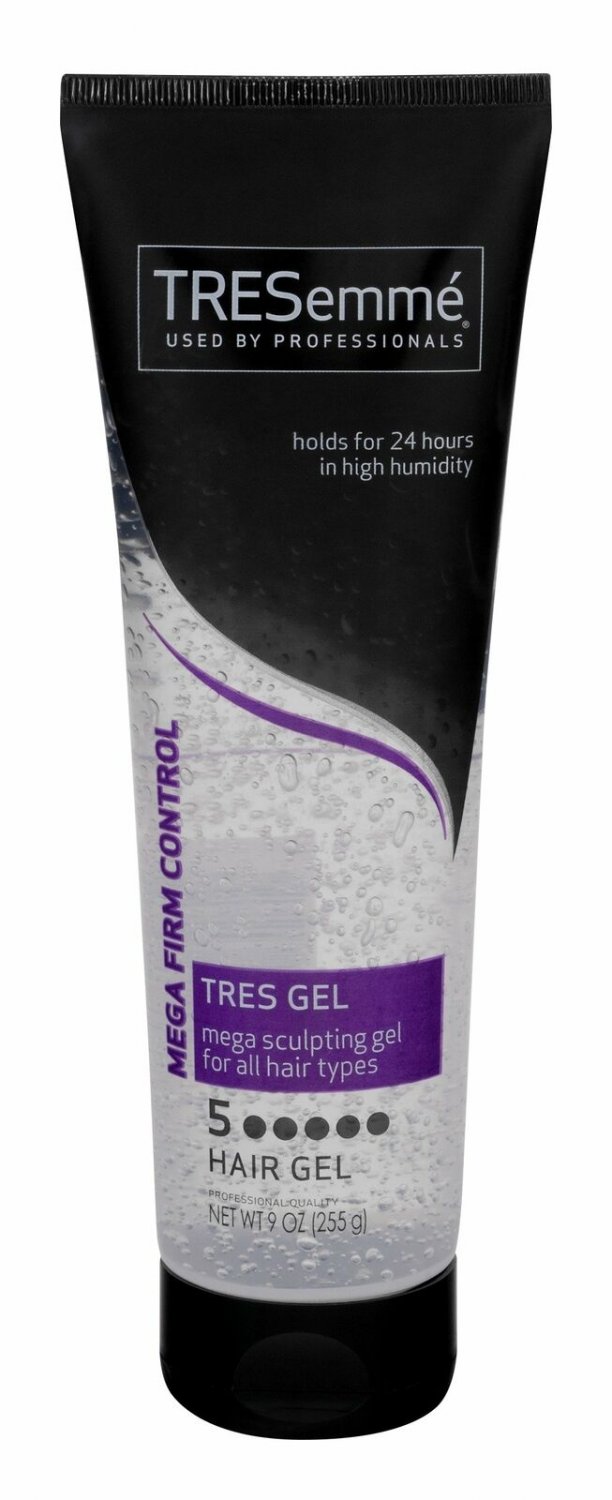 TRESemme Tres Gel Mega Firm Control Sculpting Hair Gel 24 Hr Hold 9 oz (3Pack) Bulk