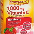 Emergen-C 1,000 mg Vitamin C Fizzy Drink Mix Packets Raspberry Flavored - 10...