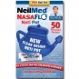 NeilMed NasaFlo Unbreakable Neti Pot (8 oz), with 50 Premixed Packets