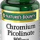 Nature's Bounty Chromium Picolinate 800 mcg Tablets Mega 50 TB - Buy Packs...