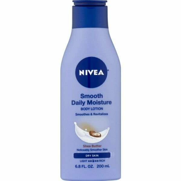 Nivea Smooth Moisture Body Lotion Shea Butter for Dry Skin 6.8 fl Ounce, 4 Pack