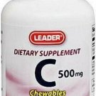 Leader Vitamin C 500mg Chewable Tablets 100 Ct