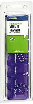 Ezy Dose, Soft Touch, Vitamin Organizer, 7-Day, 2XL - 1 ea., Bulk Pack of 2