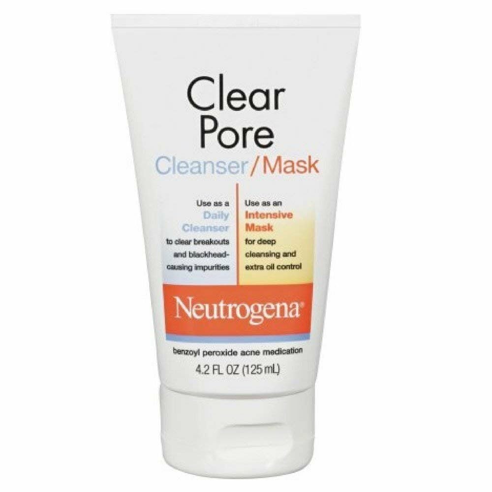 Neutrogena Clear Pore Cleanser/Mask 4.20 oz ( Bulk Pack of 3)