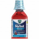 Vicks Nyquil Cold & Flu Nighttime Relief Liquid, Alcohol Free, Berry Flavor...