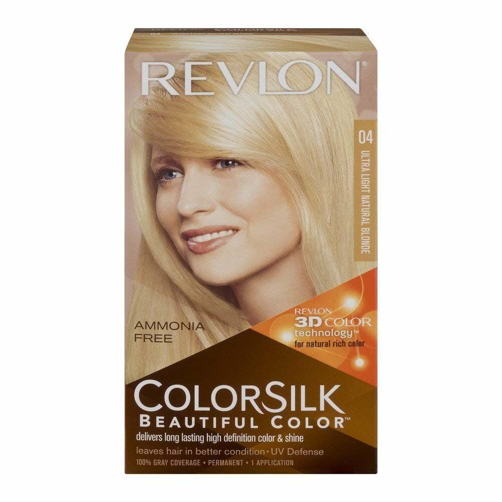 Revlon ColorSilk Beautiful Permanent Color, Ultra Light Natural Blonde 04 1...