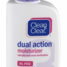 Clean & Clear Dual Action Moisturizer Oil Free w/Acne Medication 4 fl oz (2PK)