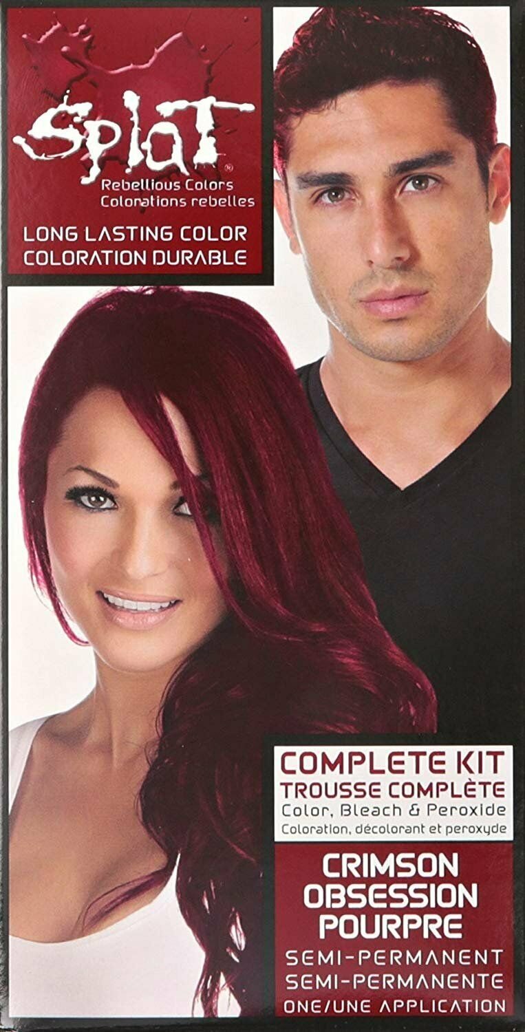 Splat Rebellious Color Bleach & Peroxide Complete Kit Long Lasting, 1 ct, 4 Pack