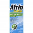 Afrin No Drip Allergy Sinus Congestion Pump Mist, Nasal Spray 1/2oz (Bulk Pack of 3)