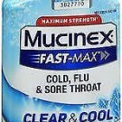 Mucinex Fast-Max Cold, Flu & Sore Throat Clear & Cool Liquid - 6 oz, Bulk Pack of 4