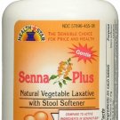 Senna Plus Tablets Vegetable Laxative Stool Softener 60 Count
