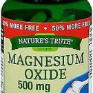 Nature's Truth Magnesium Oxide 500 mg Quick Release Capsules - 90 ct, Bulk Pack of 3